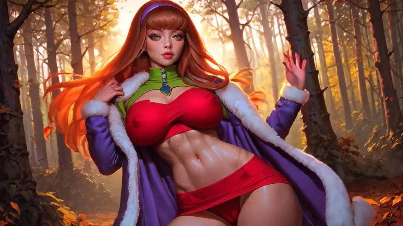 Cosplay,redhead,big tits