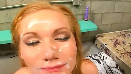 Blowjobs and facals for a nasty blonde girl