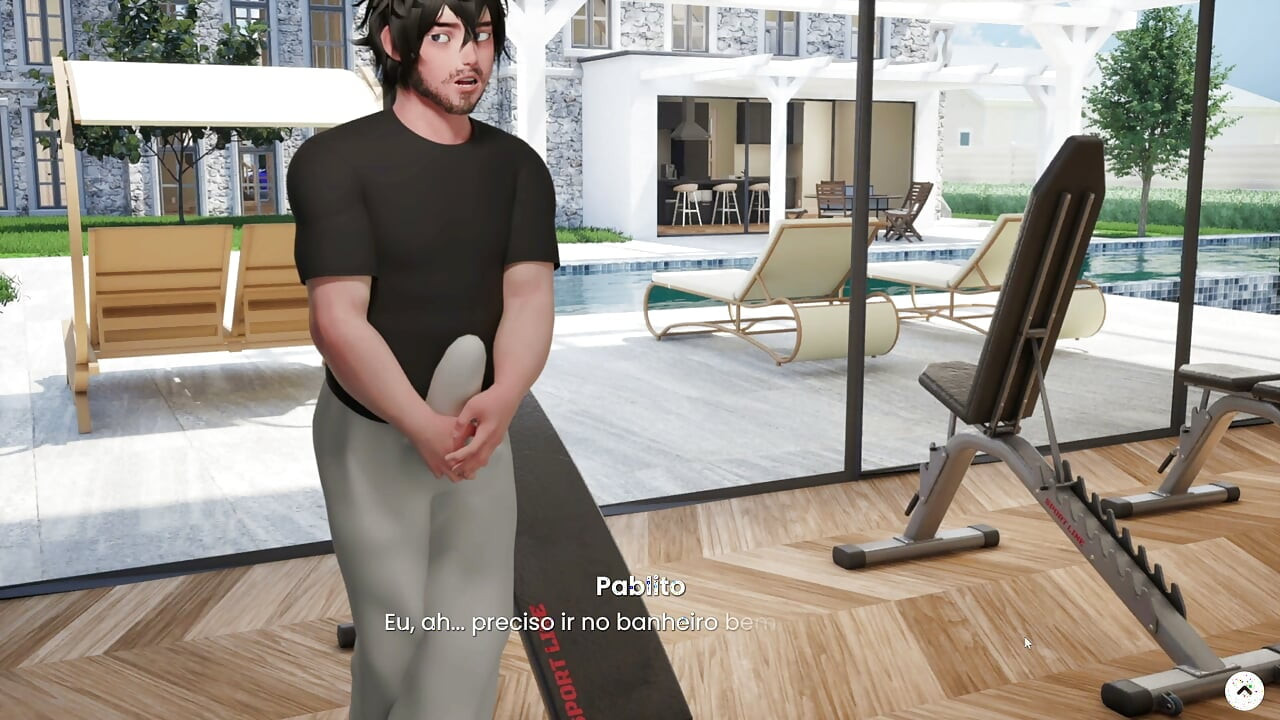 Busty redhead sucks my huge dick at the gym - Gameplay