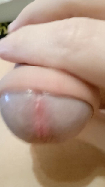 I jerk with my hard uncut dick! #10