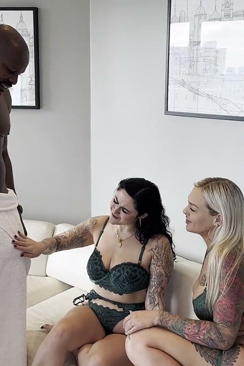 Double Hotwife Threesome with British BBC