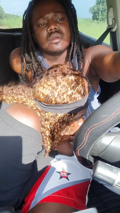 Sucking a Big Dick While Fucking and Driving at 100km/h