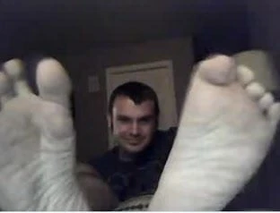 Straight guys feet on webcam #218