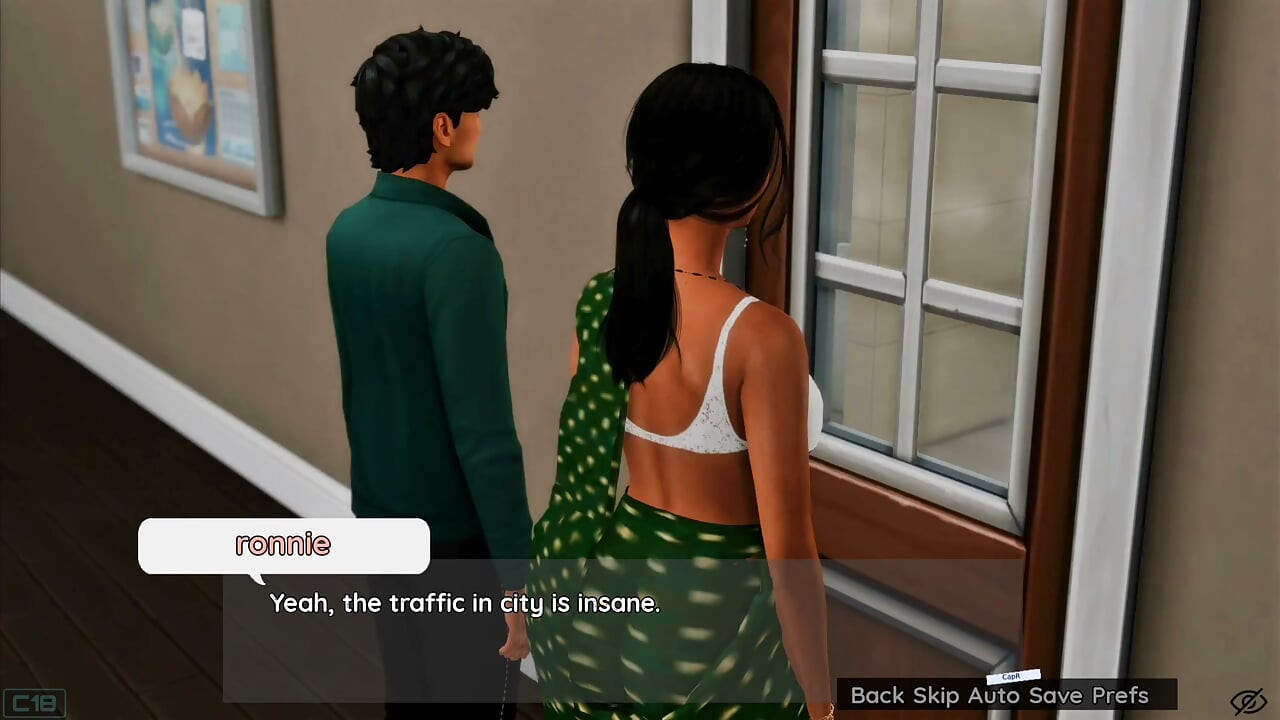 Leela and Ronnie watching rita and krish