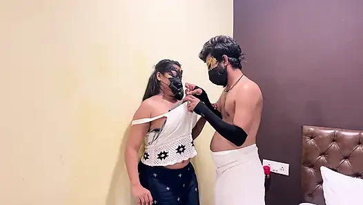 Hintli desi romantik çift özel tutku gecesi gerçek kimya