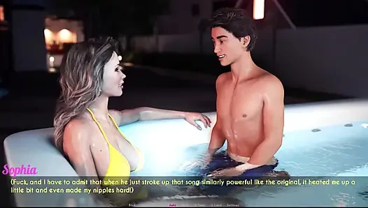 Awam sophia dan sam lagi asik ngentot hottub