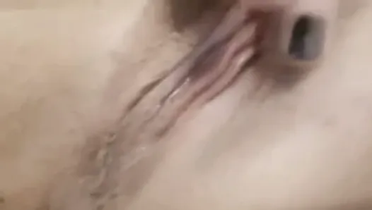 Daddy's little slut rubs her pierced clit and cums