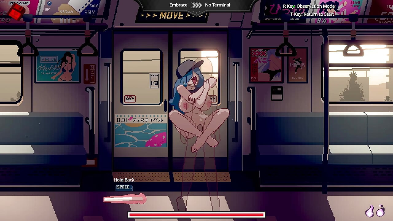 Fucking girls on a train (Train45 animations)