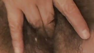 Cheating wife show hairy pussy ti lover chubby bbw