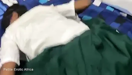 Anal Fingering and Fucking Skinny African Teen Lovet