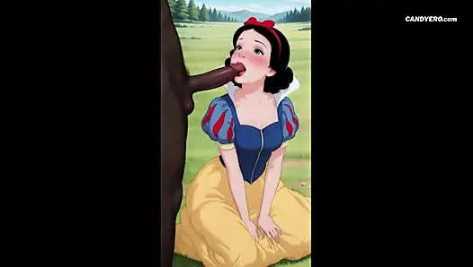 Snow White Slutty Fucked In Threesome ( AI Generated )