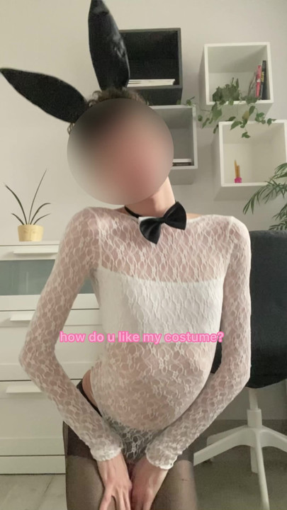 sissy femboy playboy bunny costume