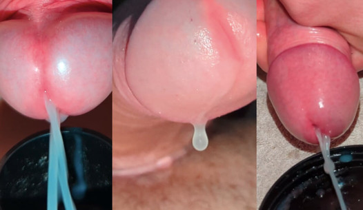 Meine Dreifach Cumshot Cumpilation Sperma Zusammenstellung