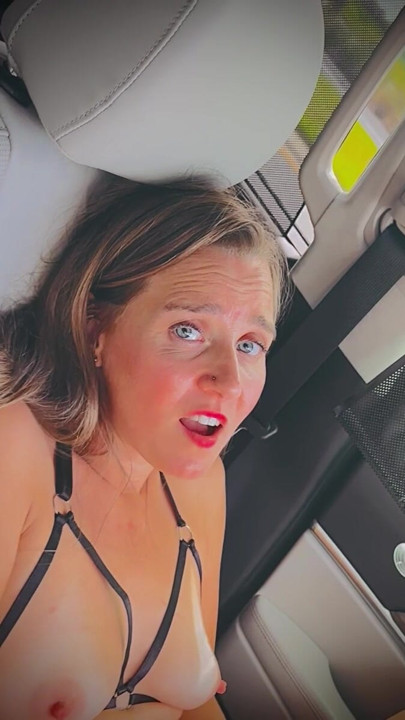 Sexy naughty in the car