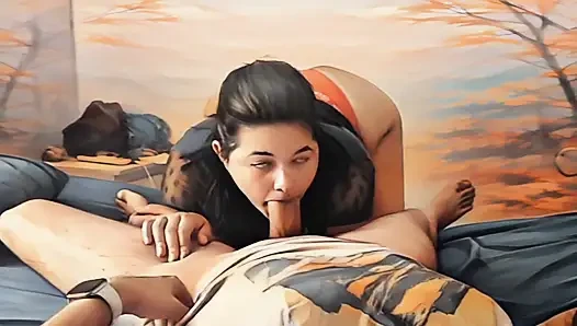 Unfaithfull Wife Sucking Friend Cock