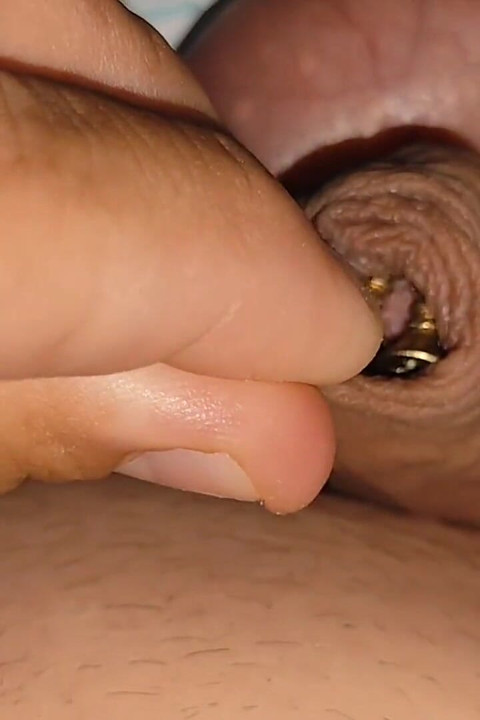 음경이 지탱할 수 있는 나사 수를 망치로 두드리고.