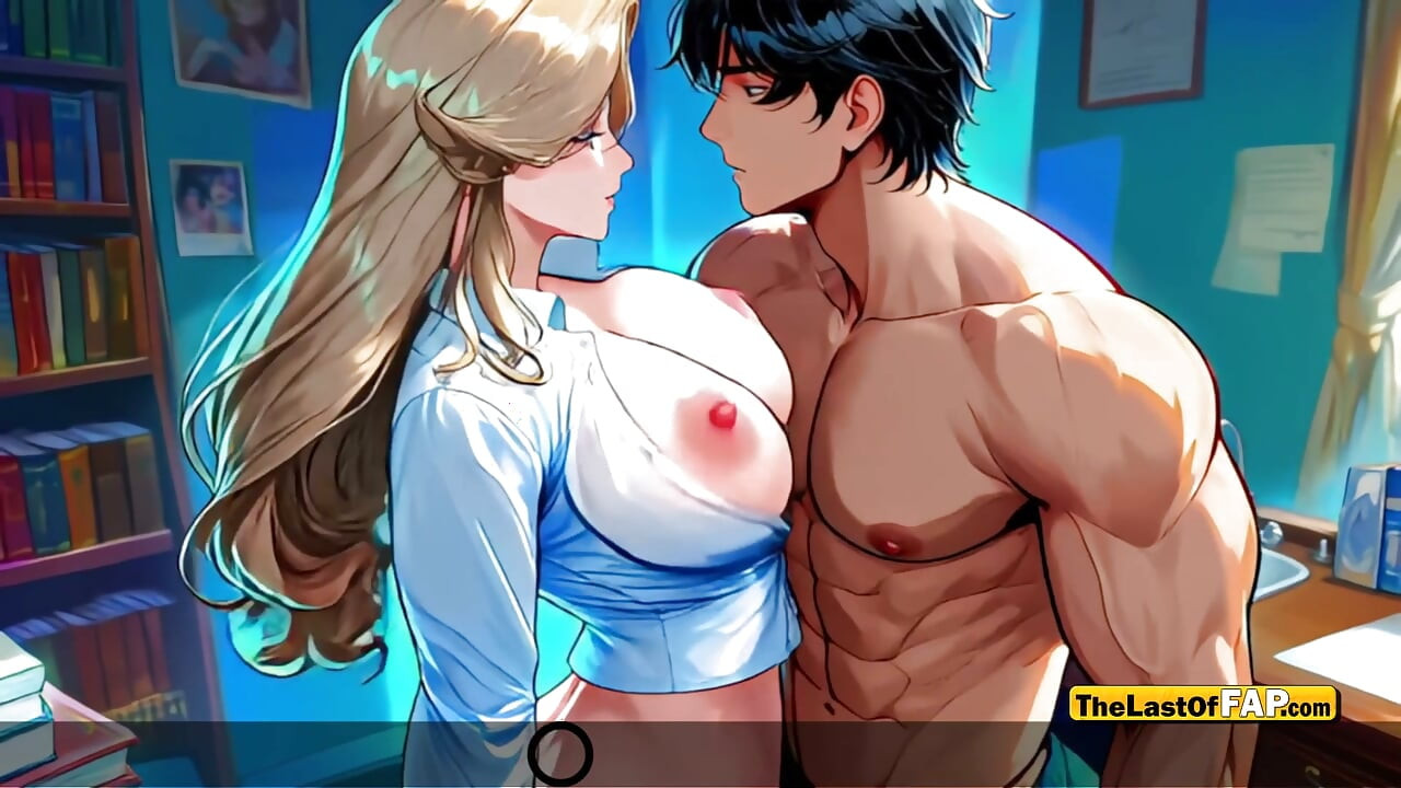 Hot MILF Gets Fucked by Obsessed Student in Library Uncensored AI Hentai
