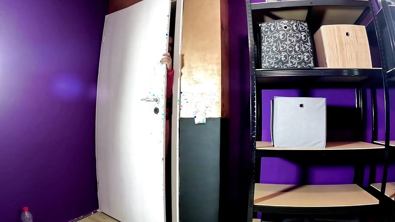 Red Glossy Downjacket POV. Smoking, Doggy Style and Double Cum on My Jacket