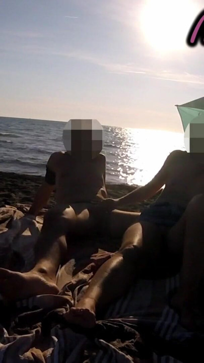 French Teacher Risky Public Masturbation Caught on Crowded Beach Helps Squirt Extreme Cumshot MissCreamy | Clip 1