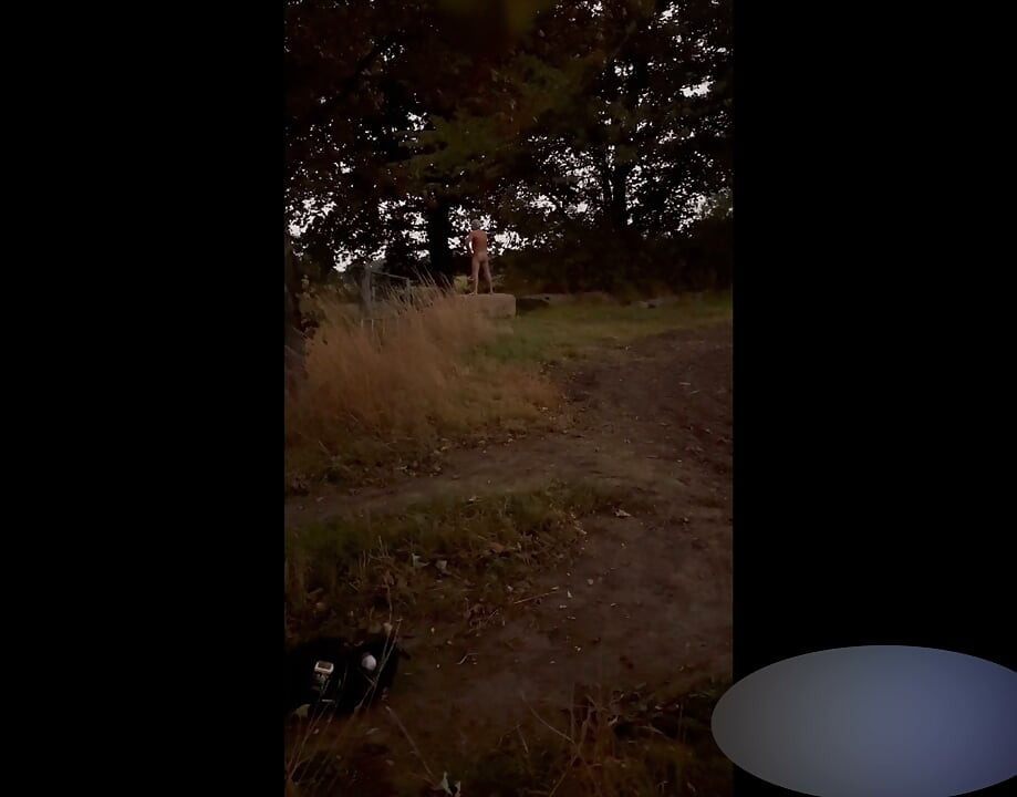Totally naked as cars pass me at side of road