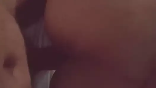 Fucking my hot girlfriend nice ass view and cum inside
