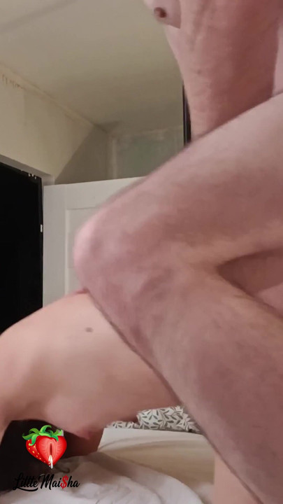 Romantic sex on a construction site. Little Maisha rides her builder's cock with her tight pussy in the endless bedroom | Clip 2