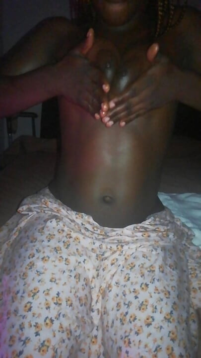 Hot Amature Homemade  African  Ebony Oiled Teen Big Tits Dancing Sexy Body  POV