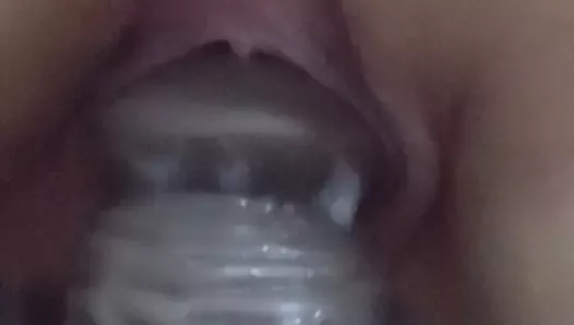 Amateur Wife gets fucked with big toy