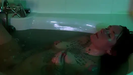 Bath Ritual Turns to Hard Dildo Riding & Intense Orgasm