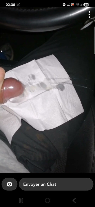 Ejaculation in my car