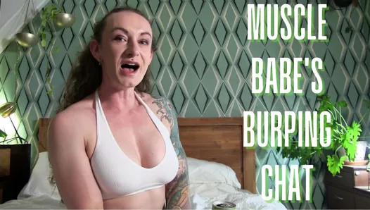 Muscle Babe’s Burping Chat - full vid on ClaudiaKink ManyVids!