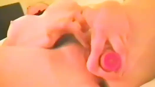 A Hard Body Blonde Brings Herself off with a Dildo