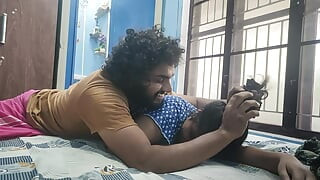 Hot slut wife sex while dirty talk about threesome and gang bang by husband