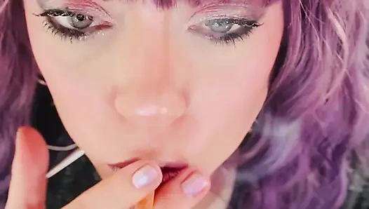 All Dangles From You Smoking Queen, Tina Snua! Close Up With Lots Of Smoke!