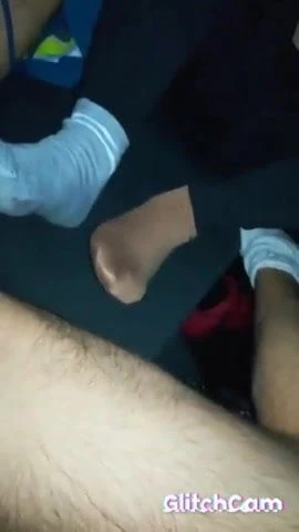 Romanian girl does footjob