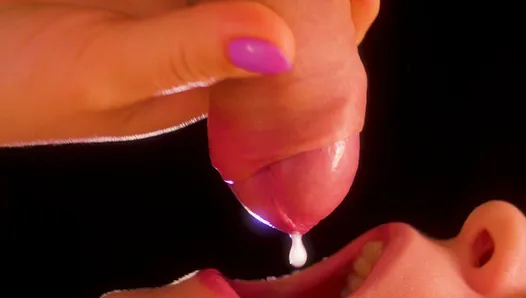 NEW!! 60FPS CLOSE UP: BEST Milking Mouth for your DICK! +ASMR, Tongue and Lips BLOWJOB -XSANYANY
