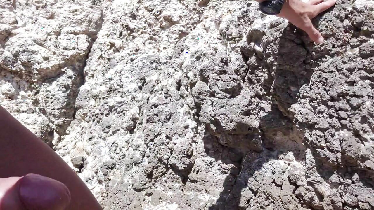 RISKY PUBLIC BEACH: I Strip Naked, Stroke My Cock in Multiple Spots, Walk Fully Nude & Cum Hard Outside. Almost Got Caught