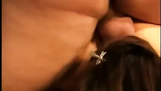 One Male Fucks Two Cute Babes in Steamy Threesome