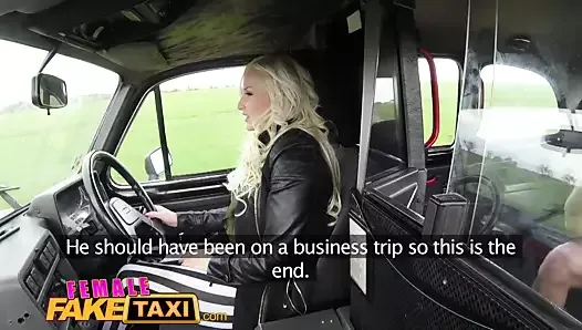 Female Fake Taxi Busty beautiful blonde fucks her lucky guy
