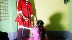 Ferienzeit Weihnachten 2022 verdammt heißes Bengali-Bhabhi in klarem Hindi-Nehmen