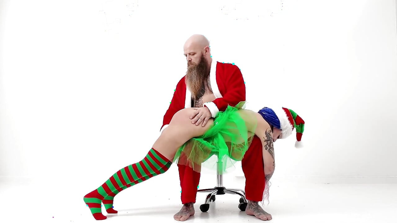 Naughty Christmas Spanking
