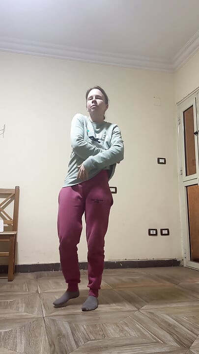 レギンスを試着しました