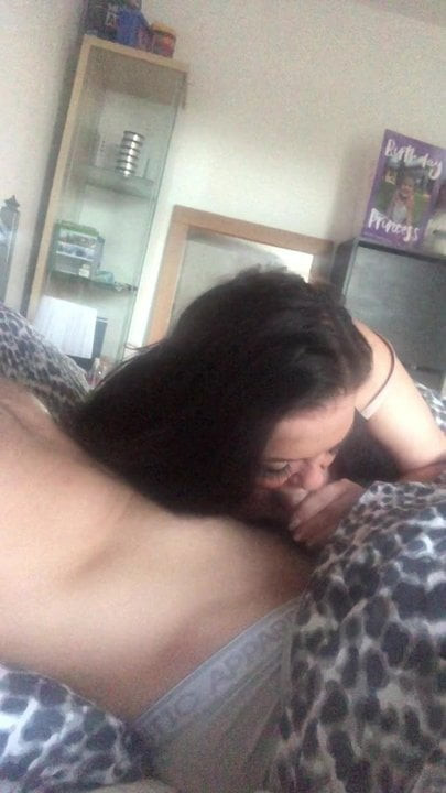 Wife morning helmet sucking