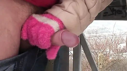 Wahnsinnige Zusammenstellung: Asiatisches Schulmädchen Lutscht, Waldfick &schnee-muschi Lecken!