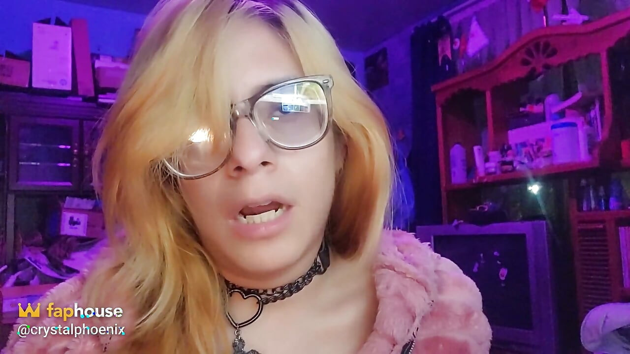 Sissy Wears a Sex Necklace at the Asmr Church