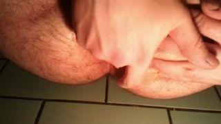 Anal fingering my asshole