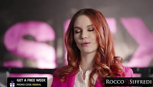 Rocco siffredi - ateşli kızıl saçlı sert anal seks yapıyor - leya desantis