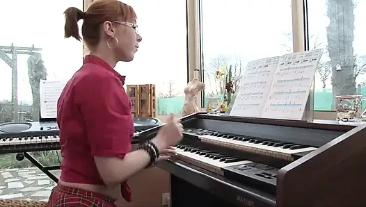 Ginger teen gets fucked by her piano teacher