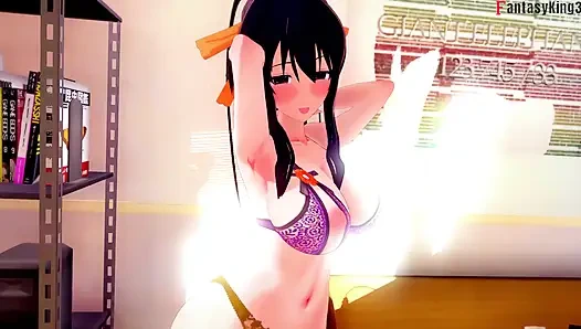 Si seksi rias gremory lagi asik ngocok kontolku sampai matanya merembung - dxd ntr madness series