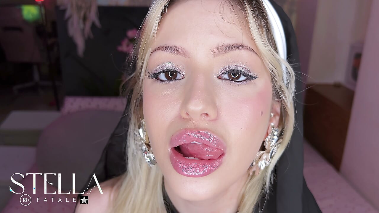 Glossy Lips Tease  drool Over My Shiny Wet Lips